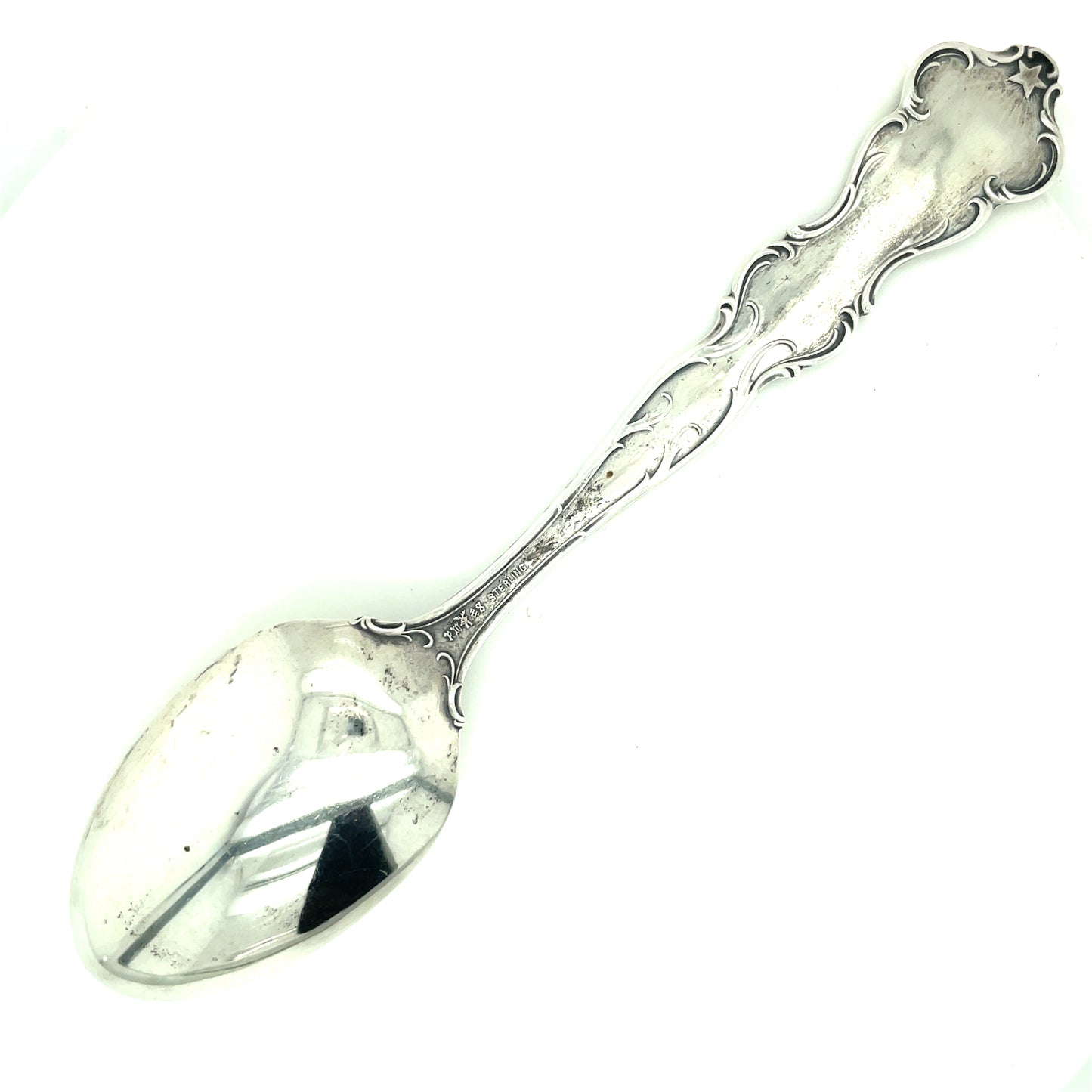 Vintage R. Wallace & Sons May Gemini Sterling Silver Spoon No Monogram
