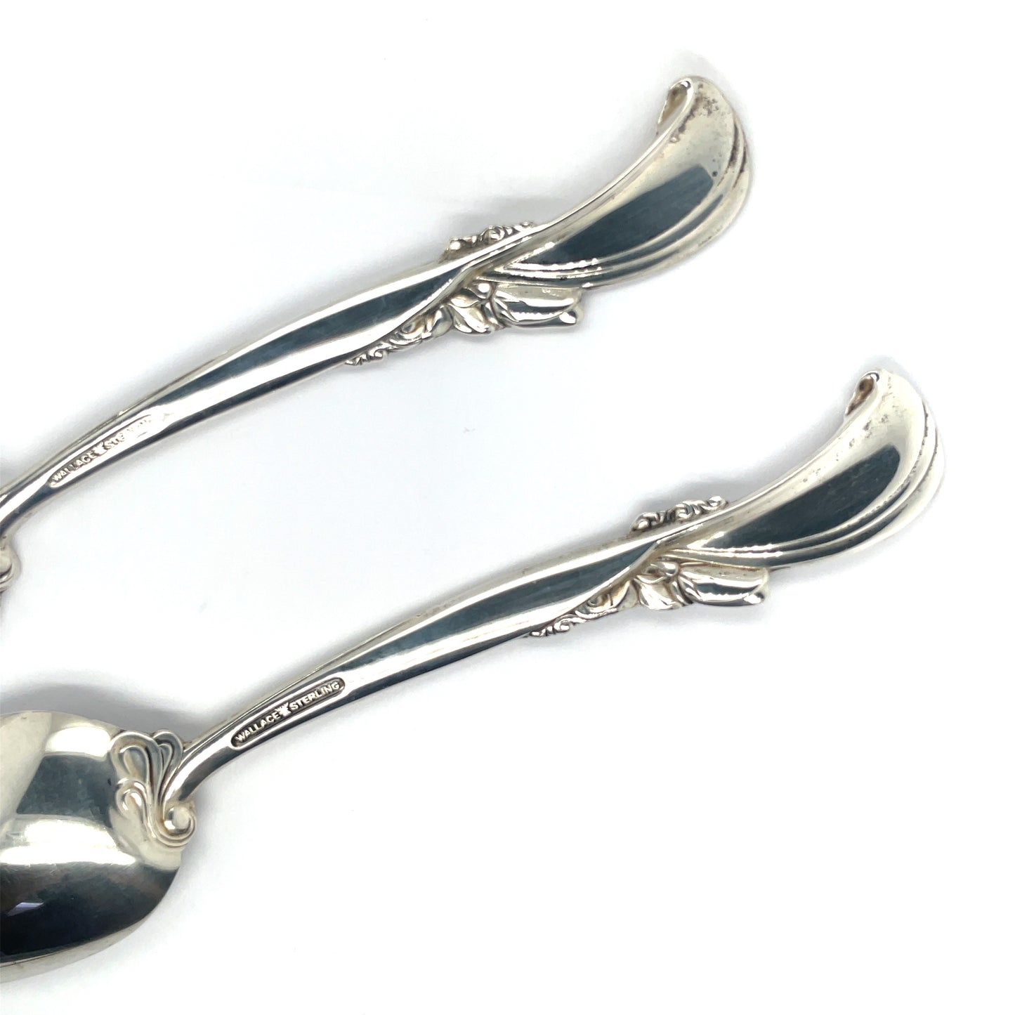 Wallace Waltz of Spring Sterling Silver Salad Fork and Teaspoon No Mono