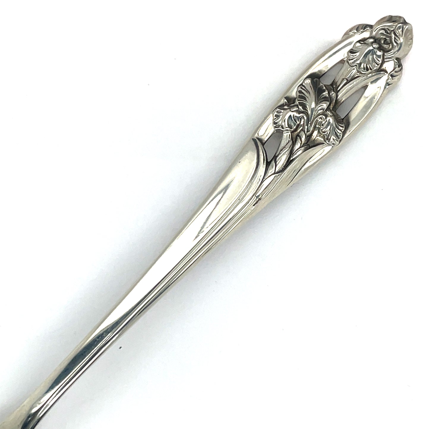 International Silver Iris Sterling Silver Teaspoon Pierced No Mono 6"