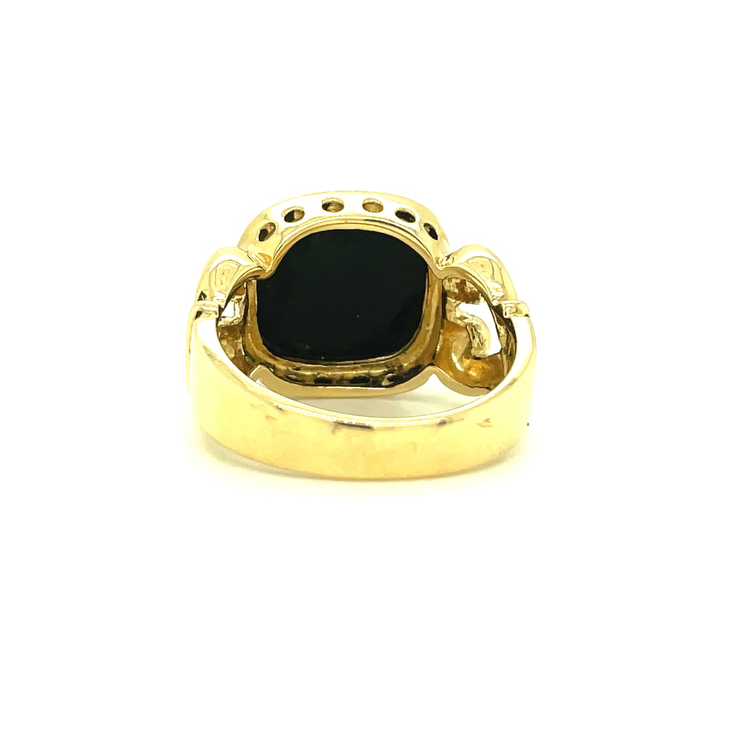 Vintage 14k Yellow Gold and Onyx Ring Size 7