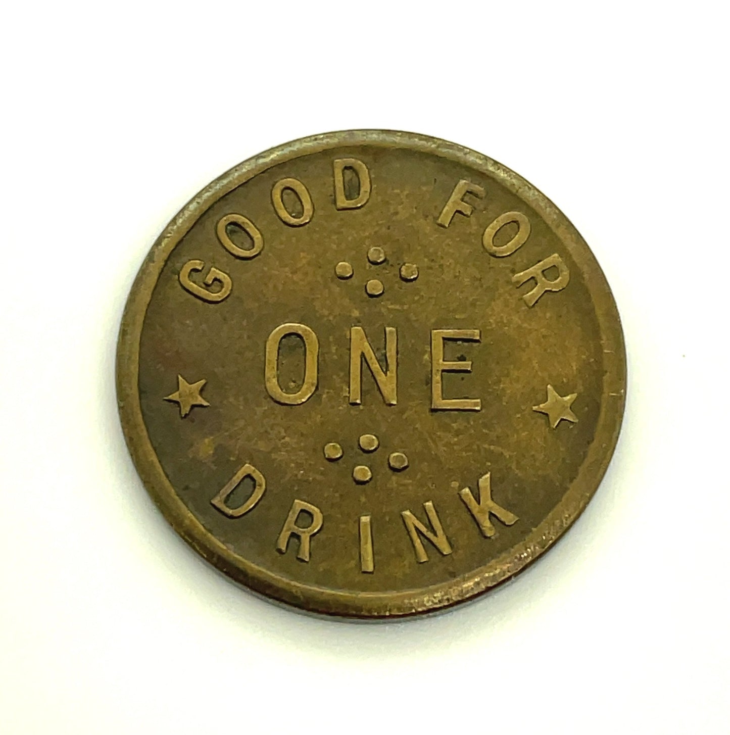 Rocco Saloon Jamestown Calif California Token: Good For One Drink