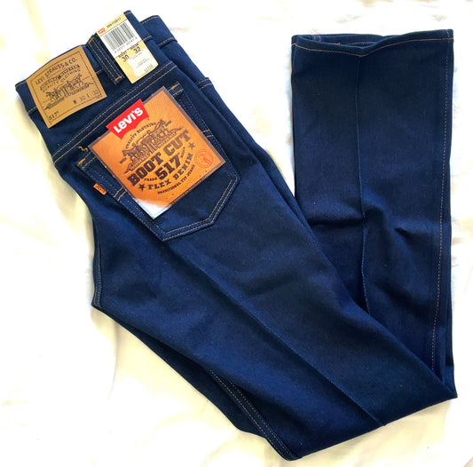 Vintage Levis 517 Boot Cut Orange Tab 30 x 32 Jeans NOS
