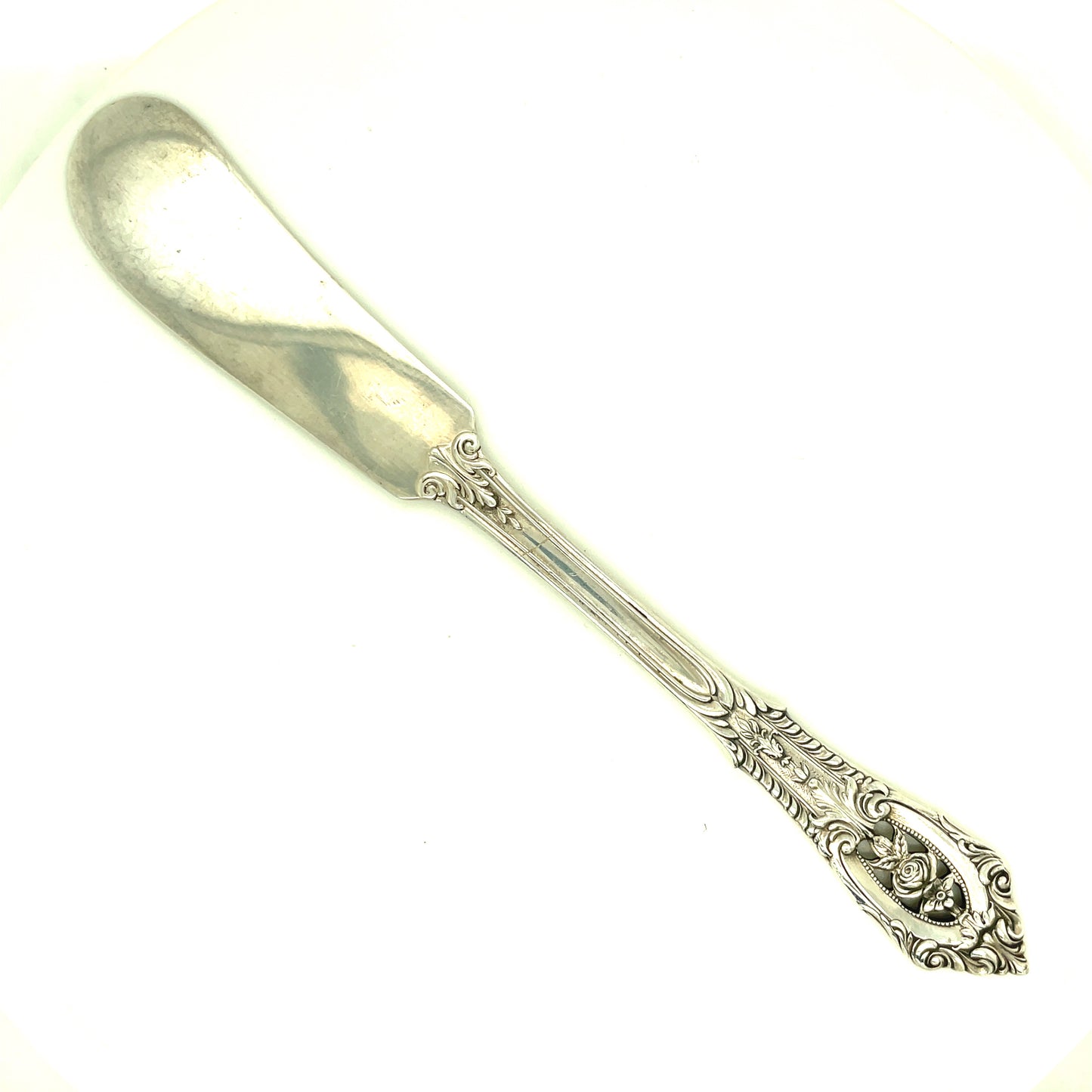 Wallace Sterling Rose Point Butter Spreader