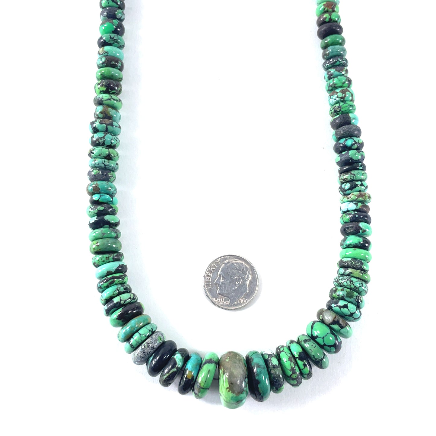 Vintage Turquoise Necklace Southwestern 22"