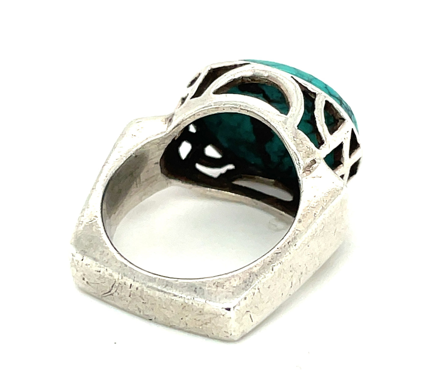Vintage Southwestern Sterling Silver and Turquoise Ring Size 6