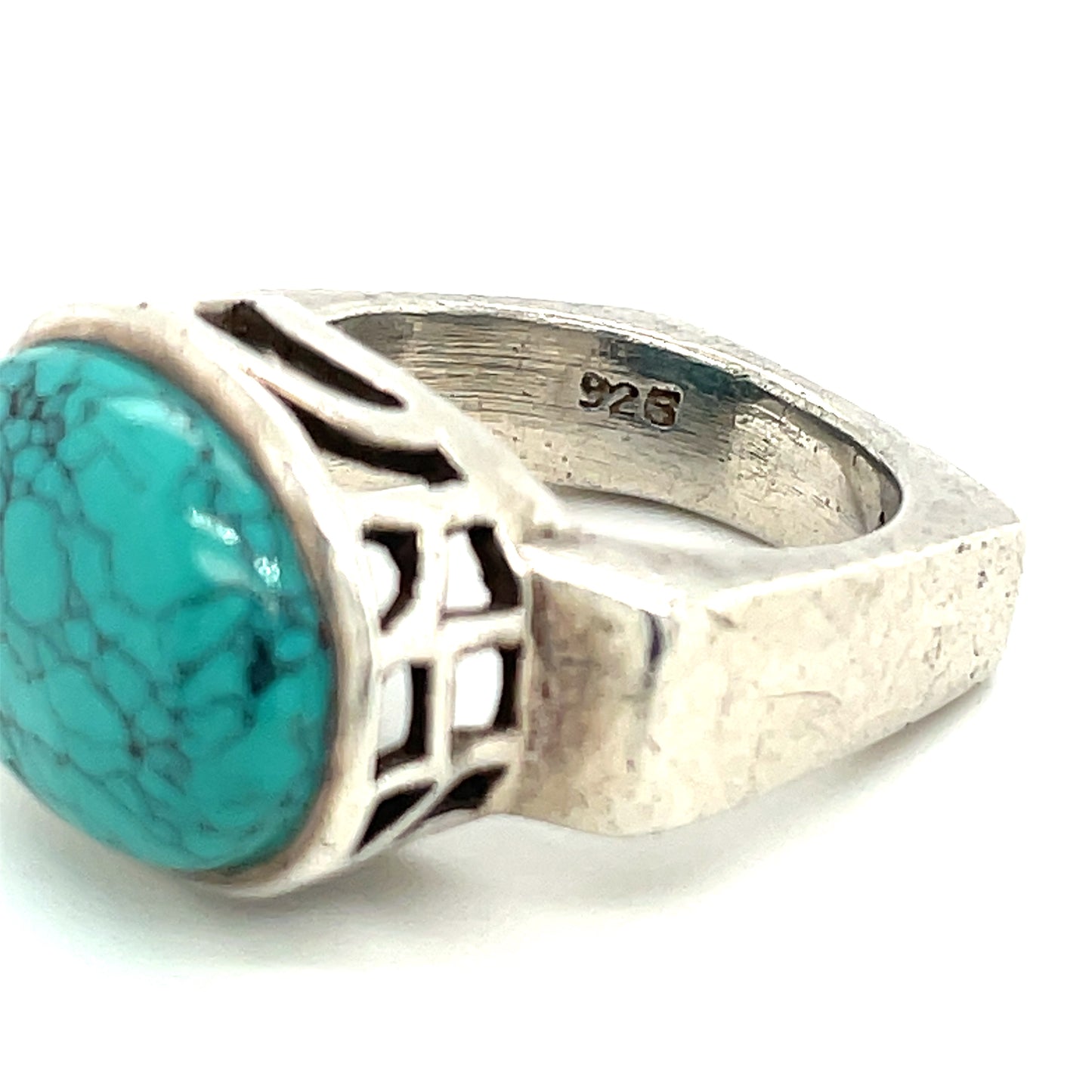 Vintage Southwestern Sterling Silver and Turquoise Ring Size 6