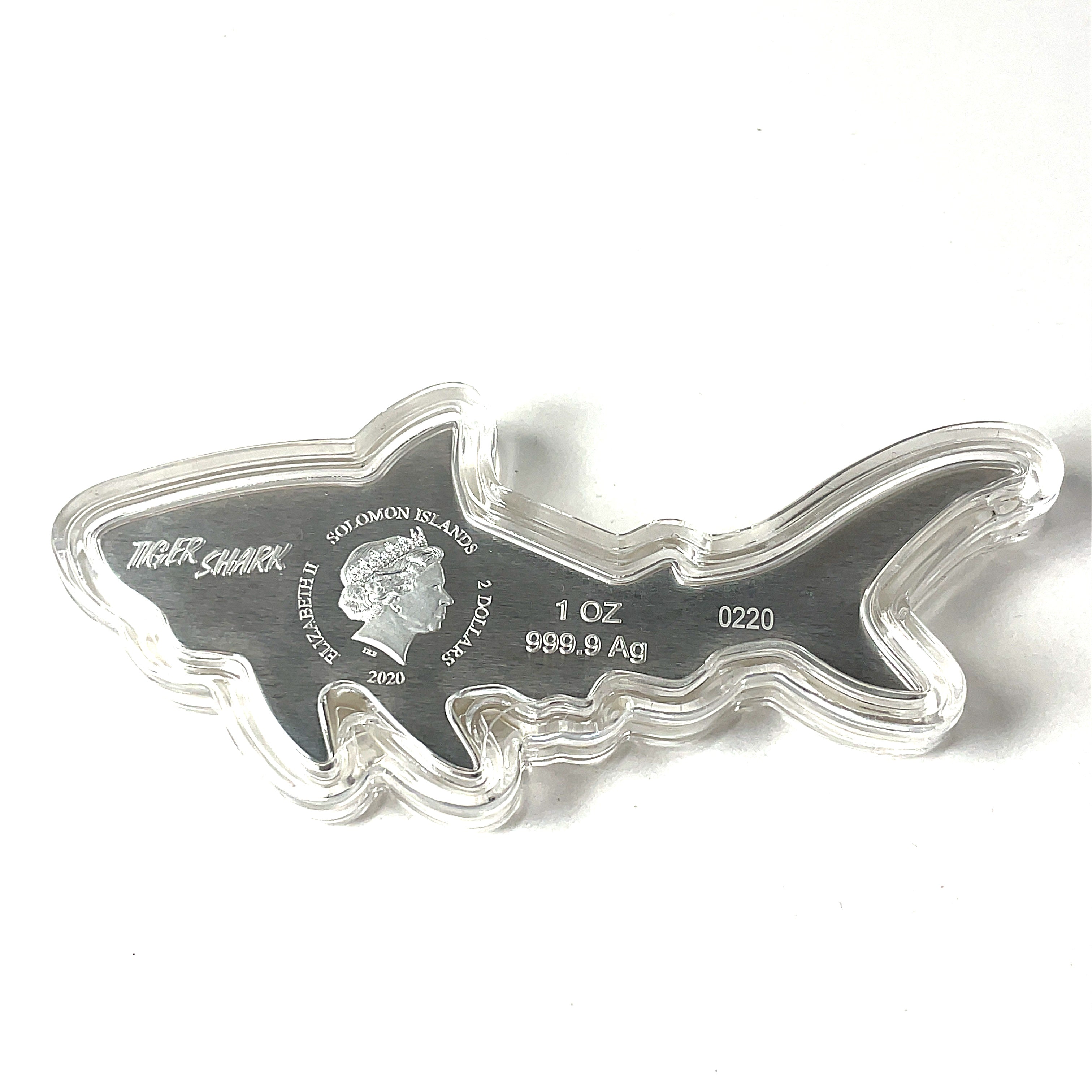 2020 Hunters Of The Deep Tiger Shark Silver Coin | Coins | Old