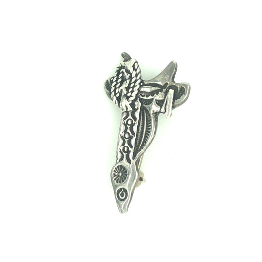 Sterling Silver Saddle Pin