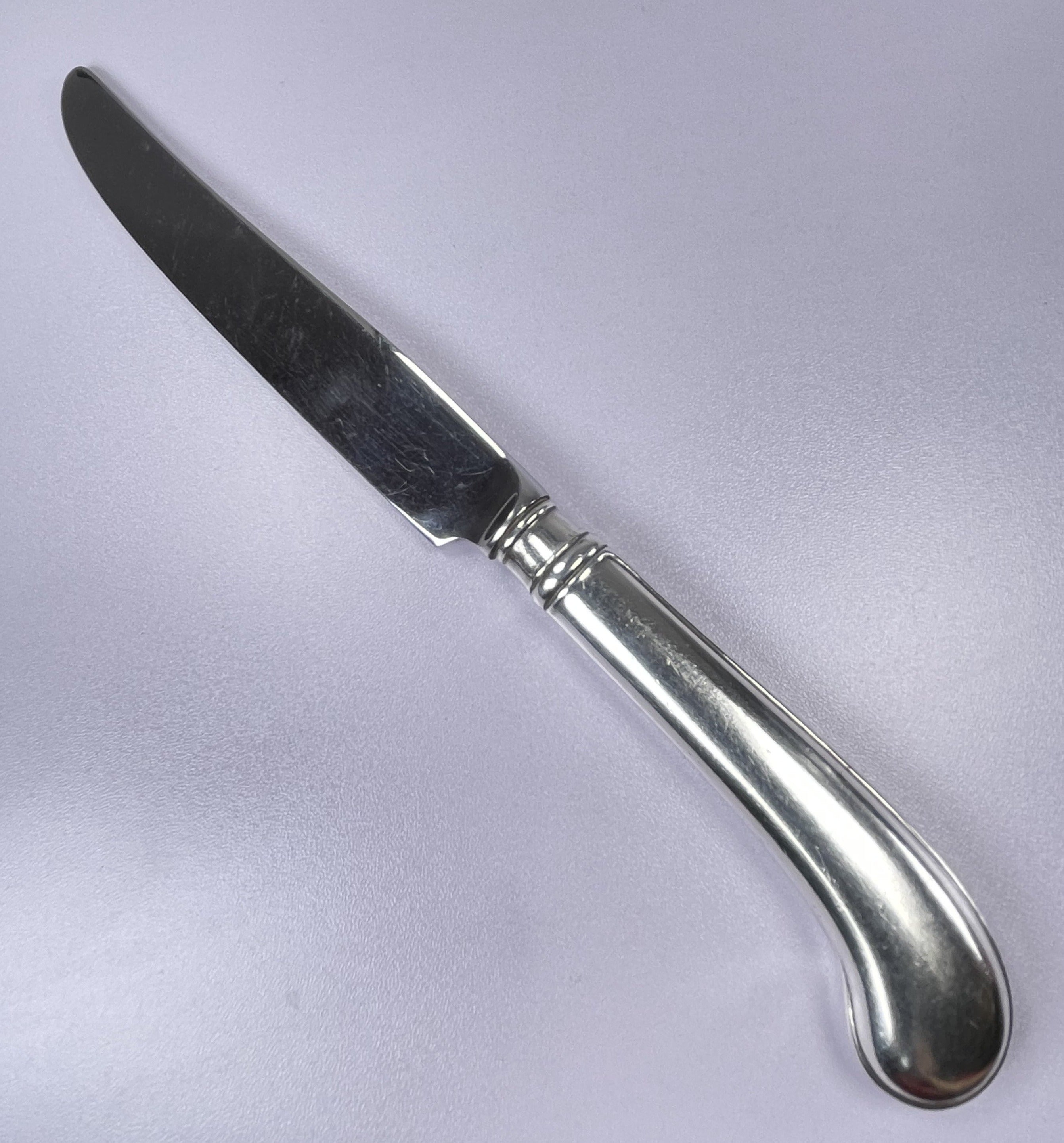 Antique Sterling Silver Rattail Antique Dinner Knife | Flatware | Old ...