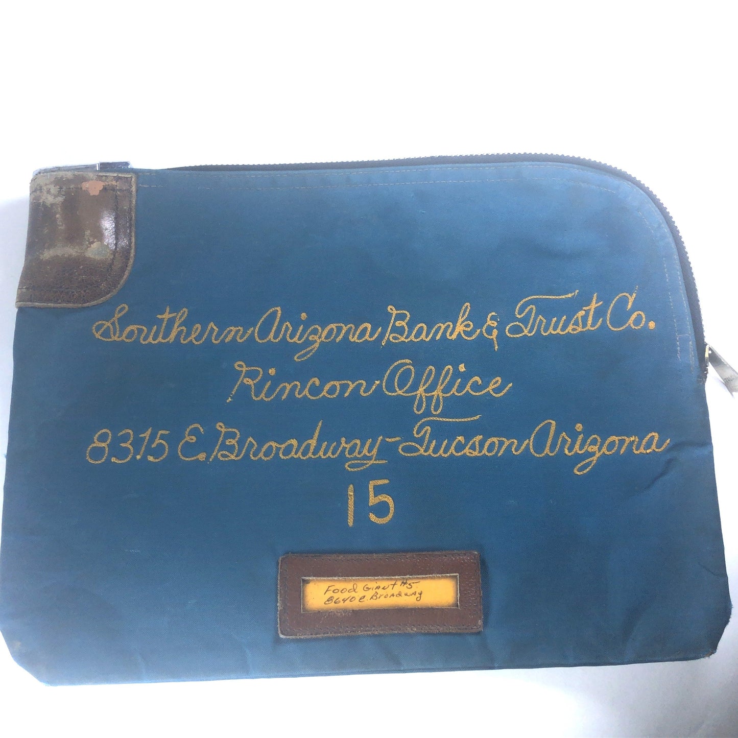 Southern Arizona Bank And Trust Company Money Bag With Key Rincon Office