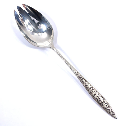 Spanish Lace by Wallace Sterling Silver Pierced Serving Spoon