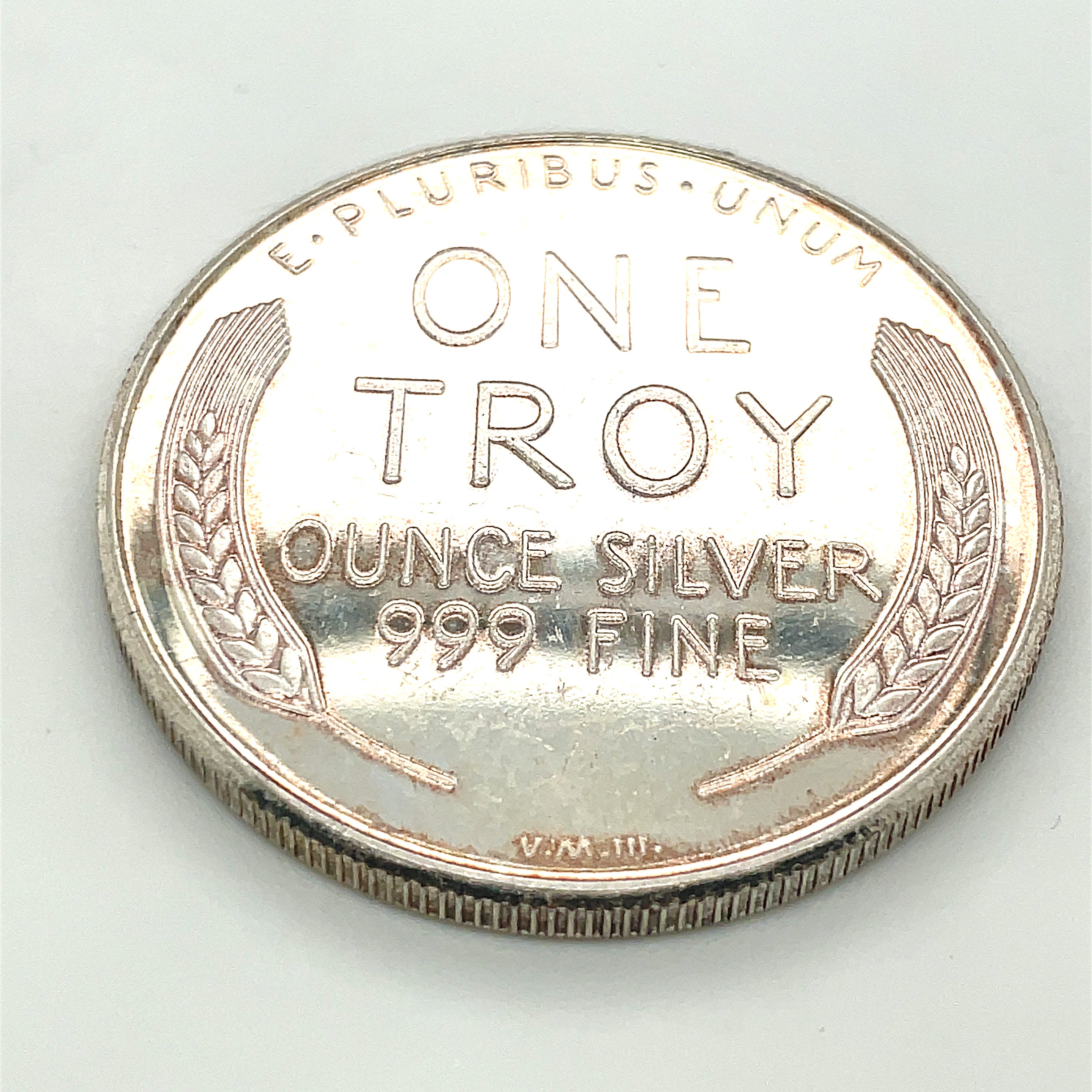 One Troy Ounce Silver 999 Fine 1990 Penny