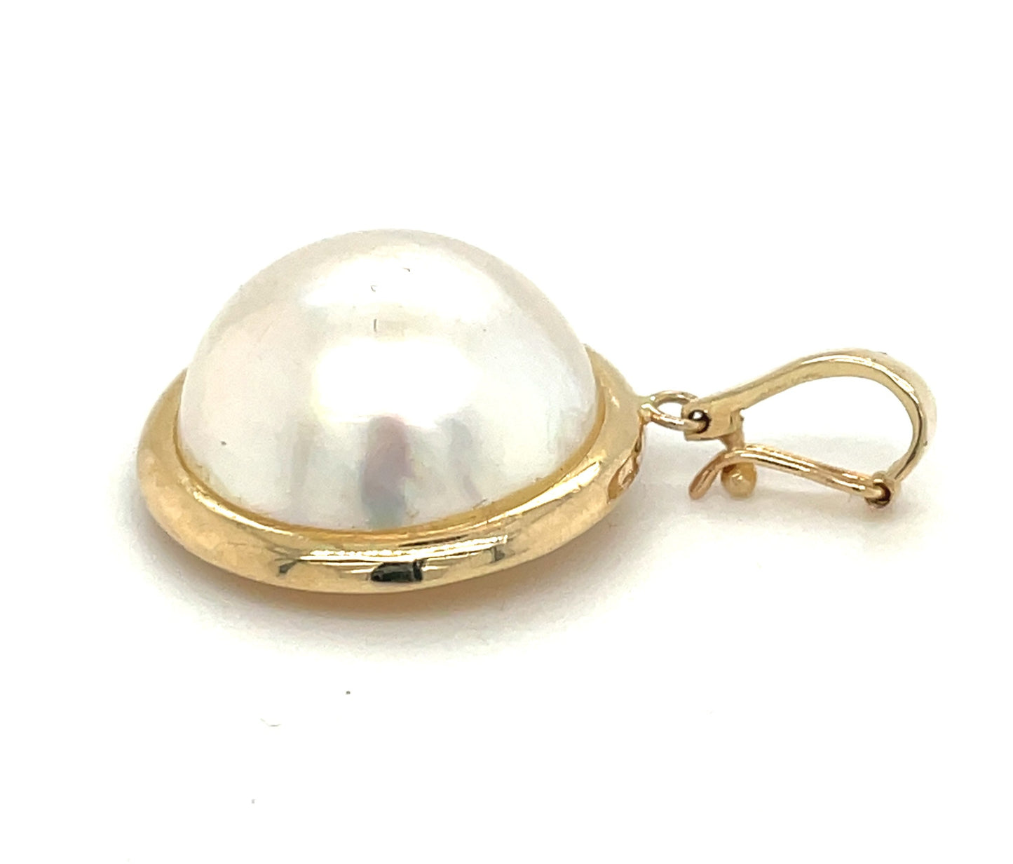 Vintage 14k Yellow Gold and Pearl Pendant 4.3 Grams