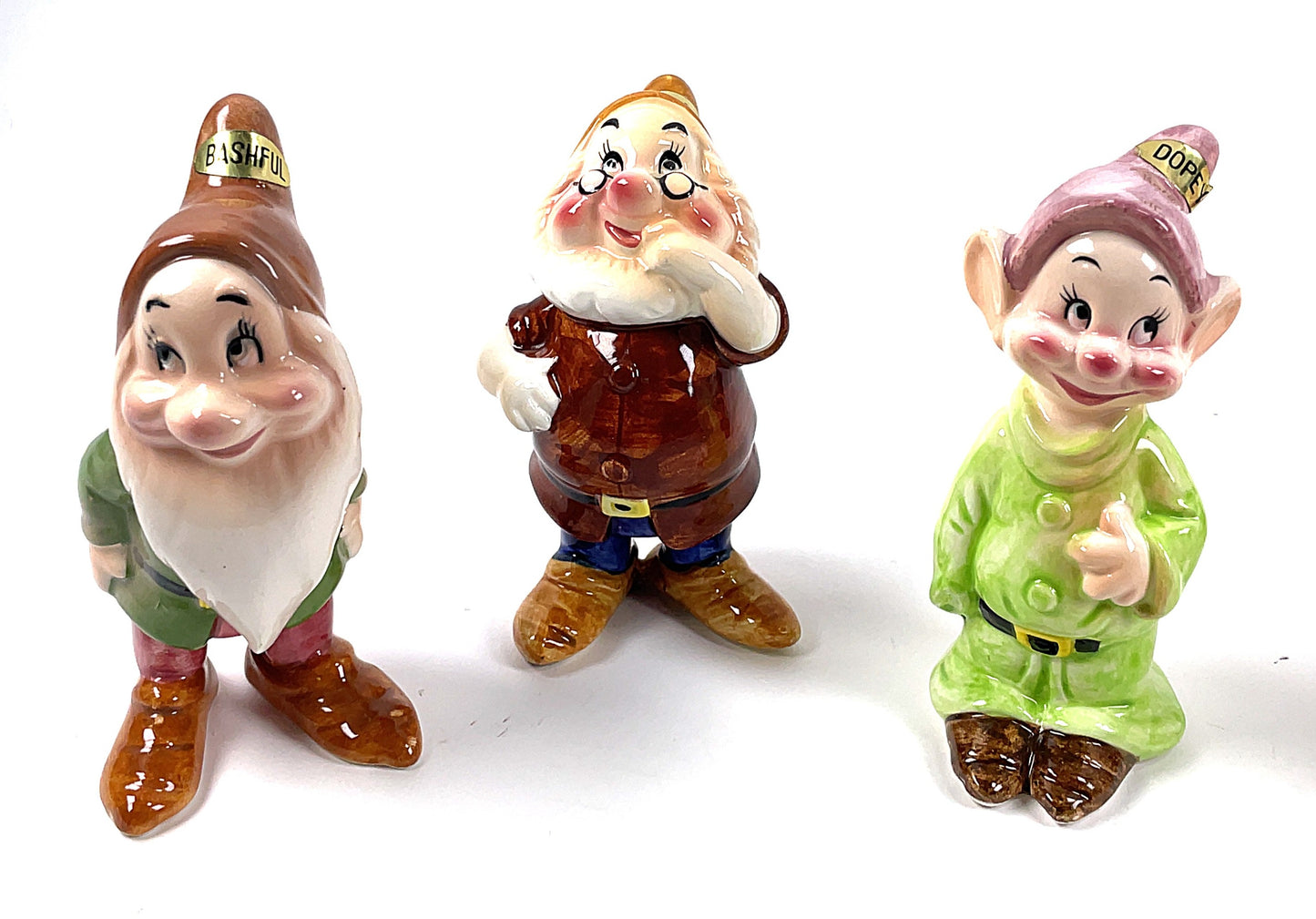 Vintage Enesco Disney Snow White and the Seven Dwarfs Figurines Japan