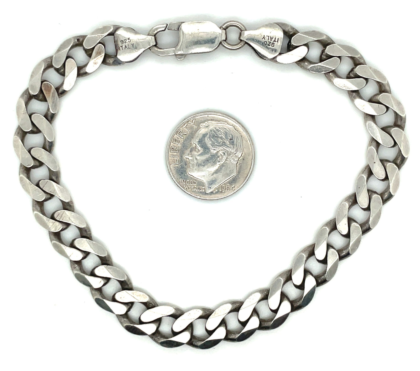 Vintage Sterling Silver Chain Bracelet 19.3 Grams