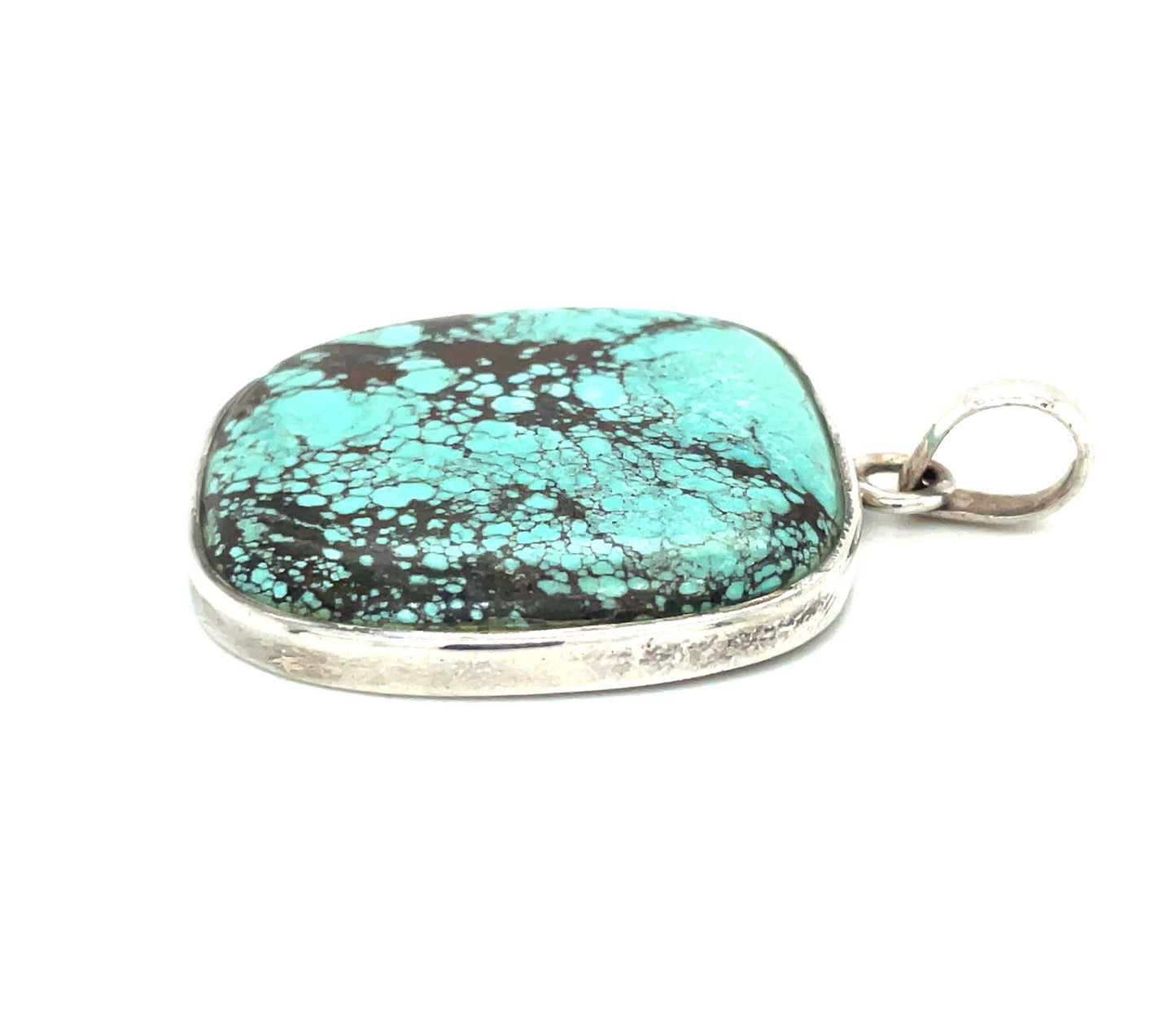 Vintage Turquoise and Sterling Silver Pendant