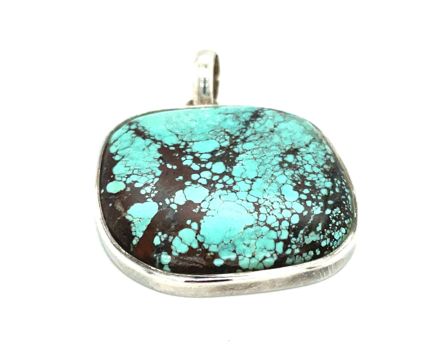 Vintage Turquoise and Sterling Silver Pendant