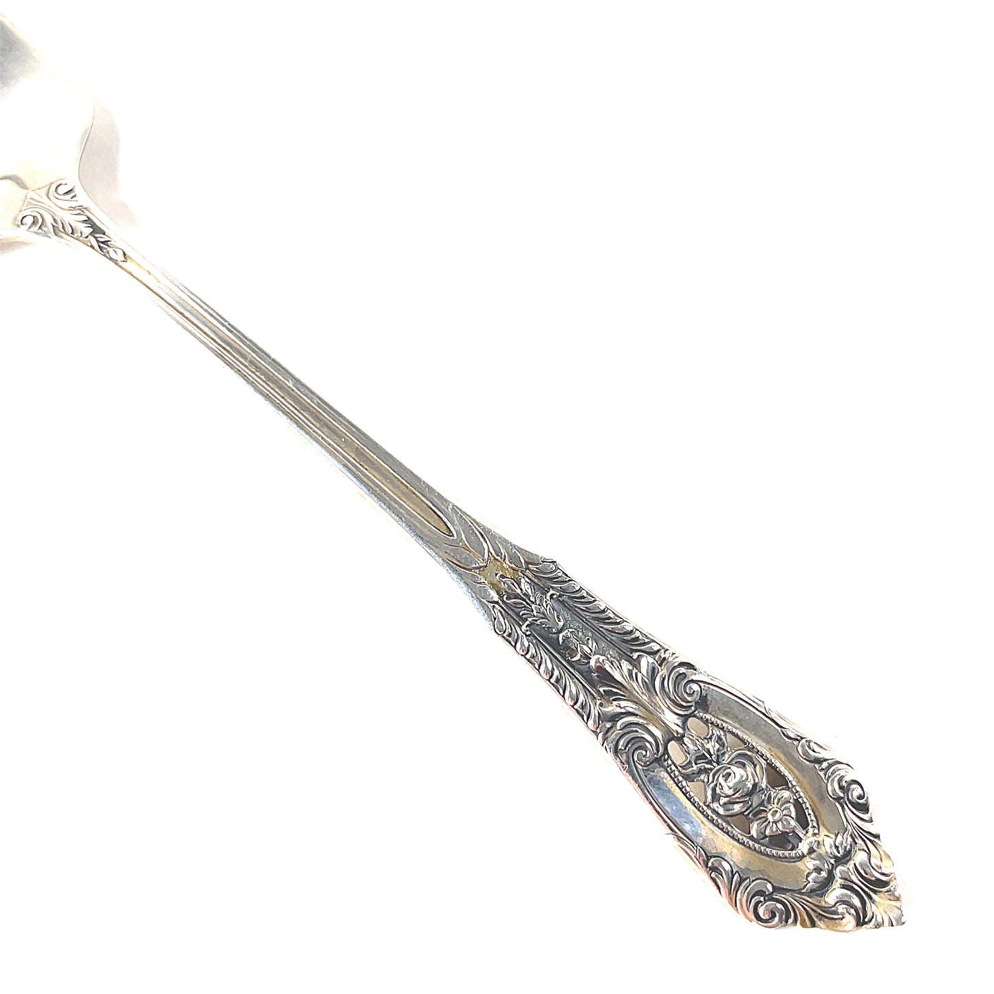 Wallace Rose Point Sterling Silver Salad Fork 6 3/8” No Mono