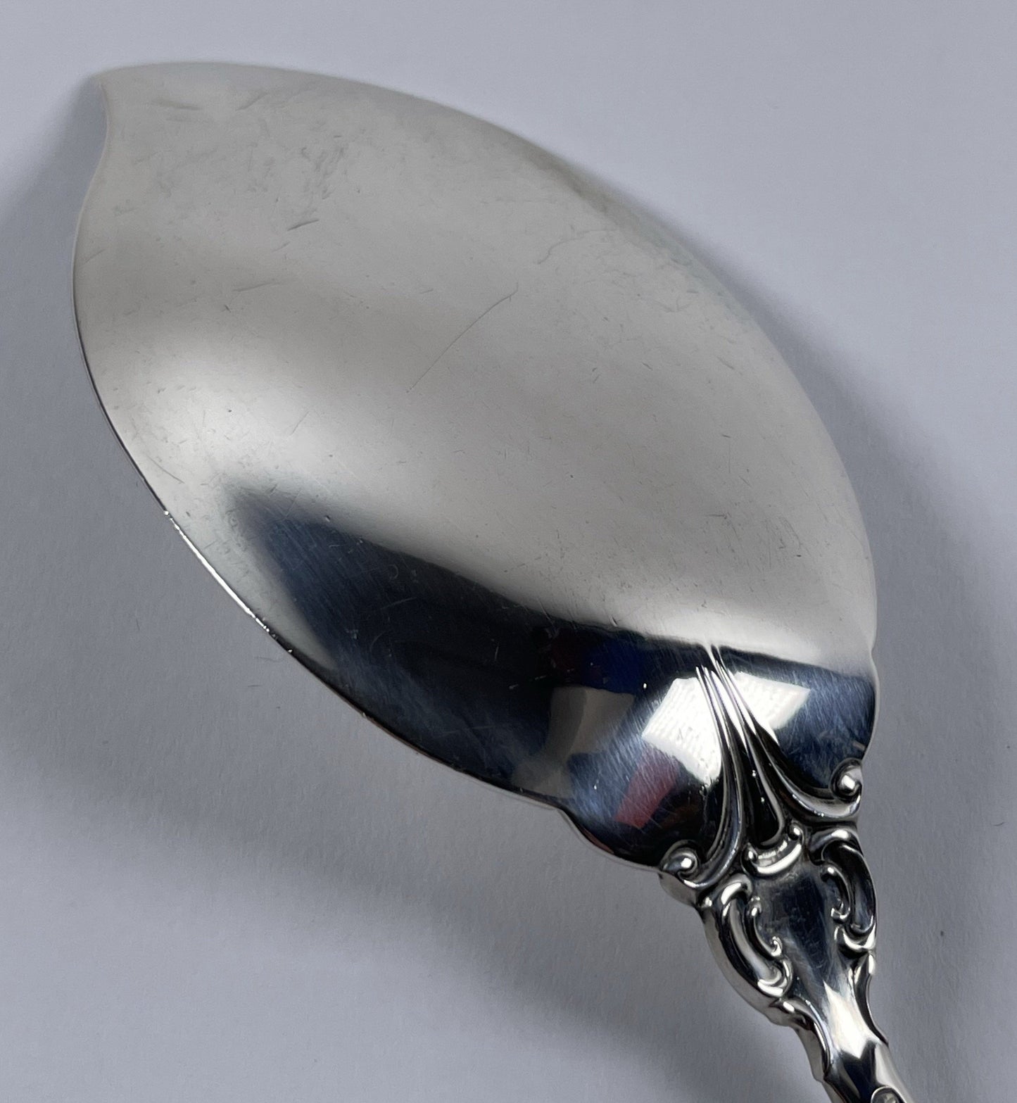 Wallace Grand Baroque Sterling Silver Jelly Spoon No Mono