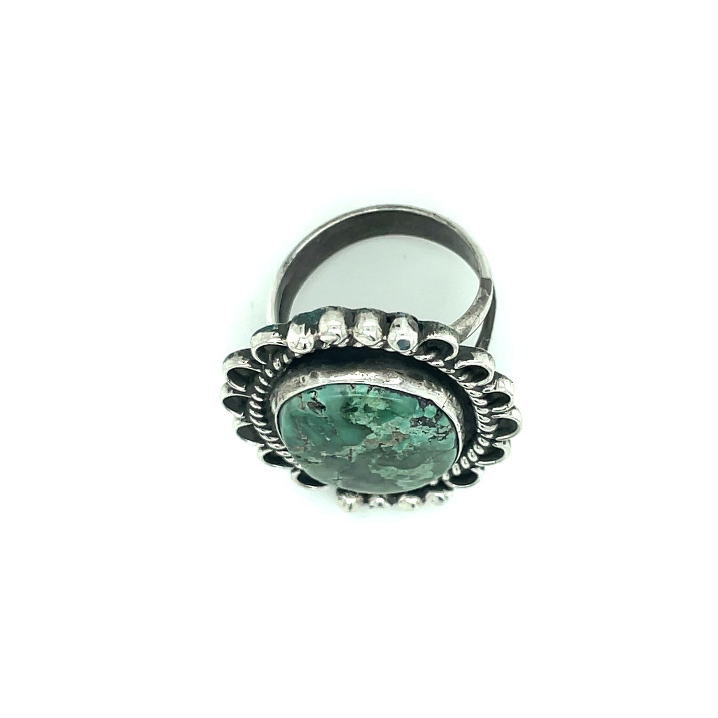 Vintage Southwestern Turquoise Ring Size 6 3/4
