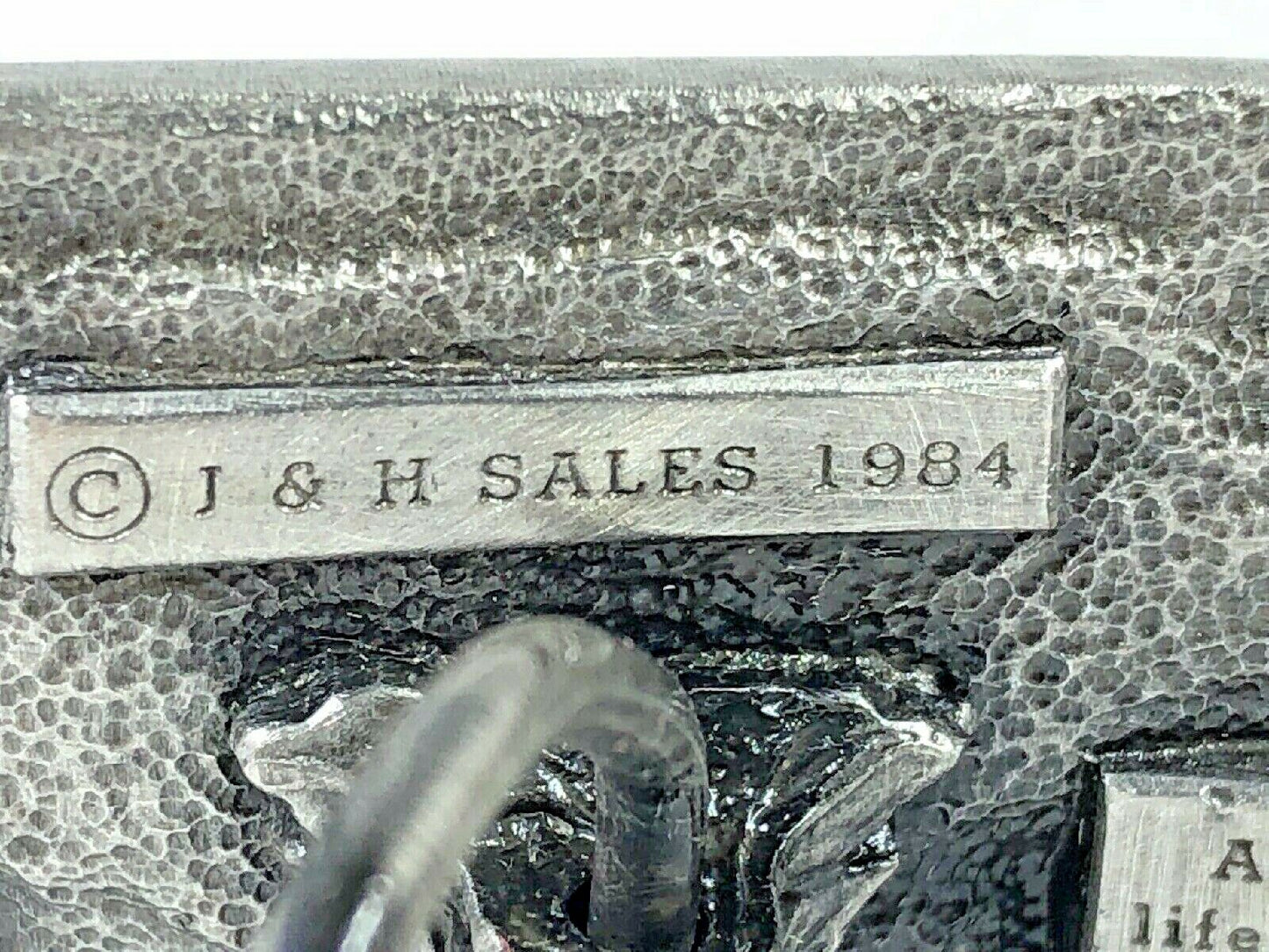 Vintage Alaska Belt Buckle In Box Souvenir Belt Buckle 1984 Dog Sled Moose Plane