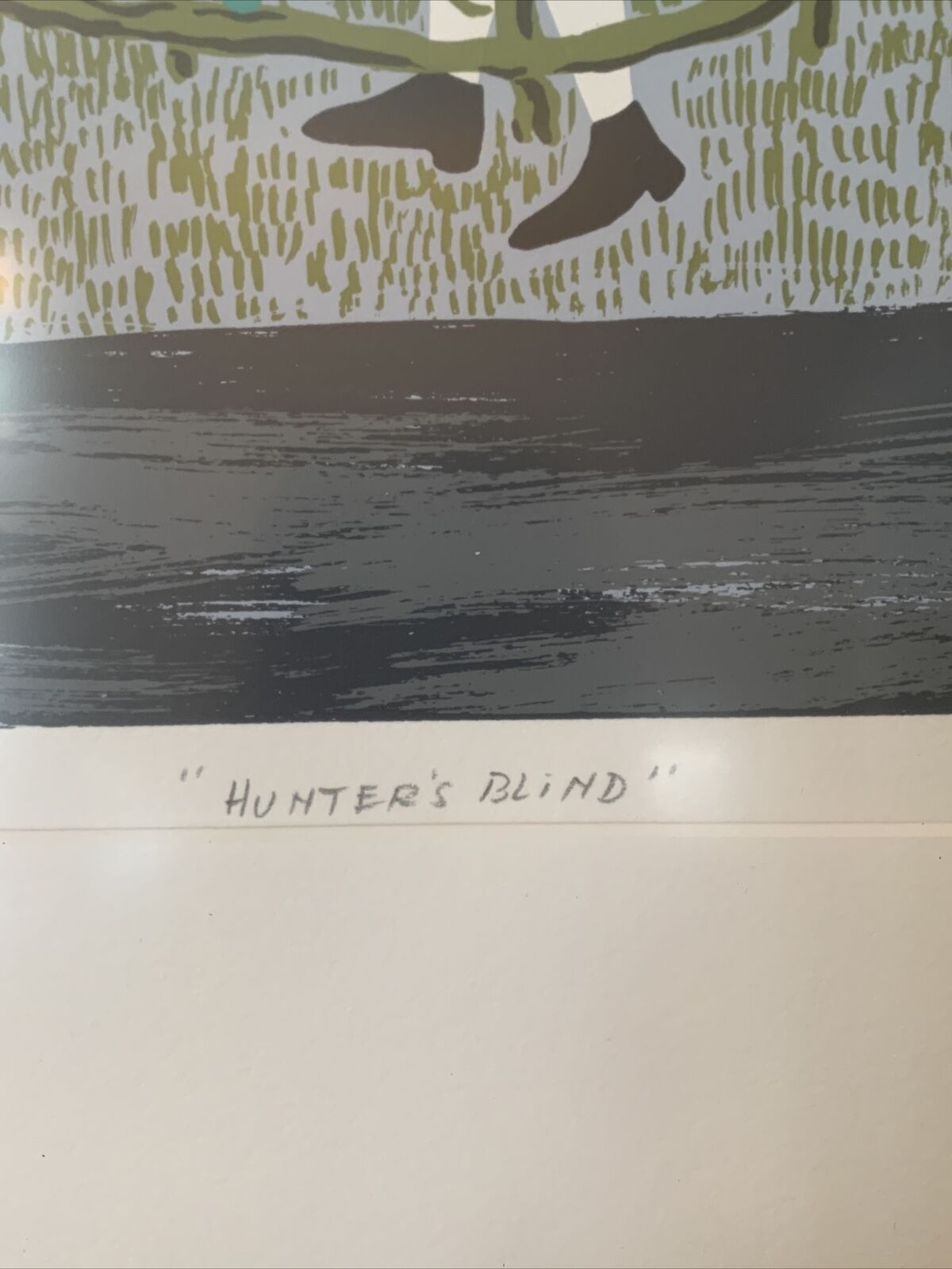 Martha Visser 't Hooft "Hunters Blind" A/P 5 print 1906-1994